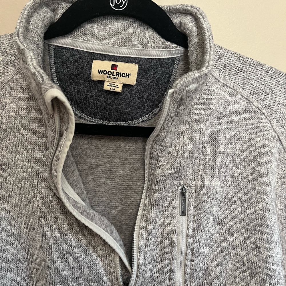 Woolrich Gray Men's Quarter Zip Sweater